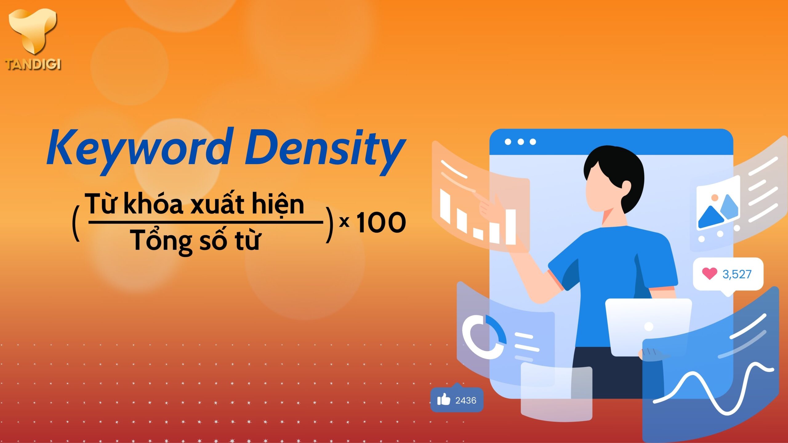 Công thức tính keyword density 