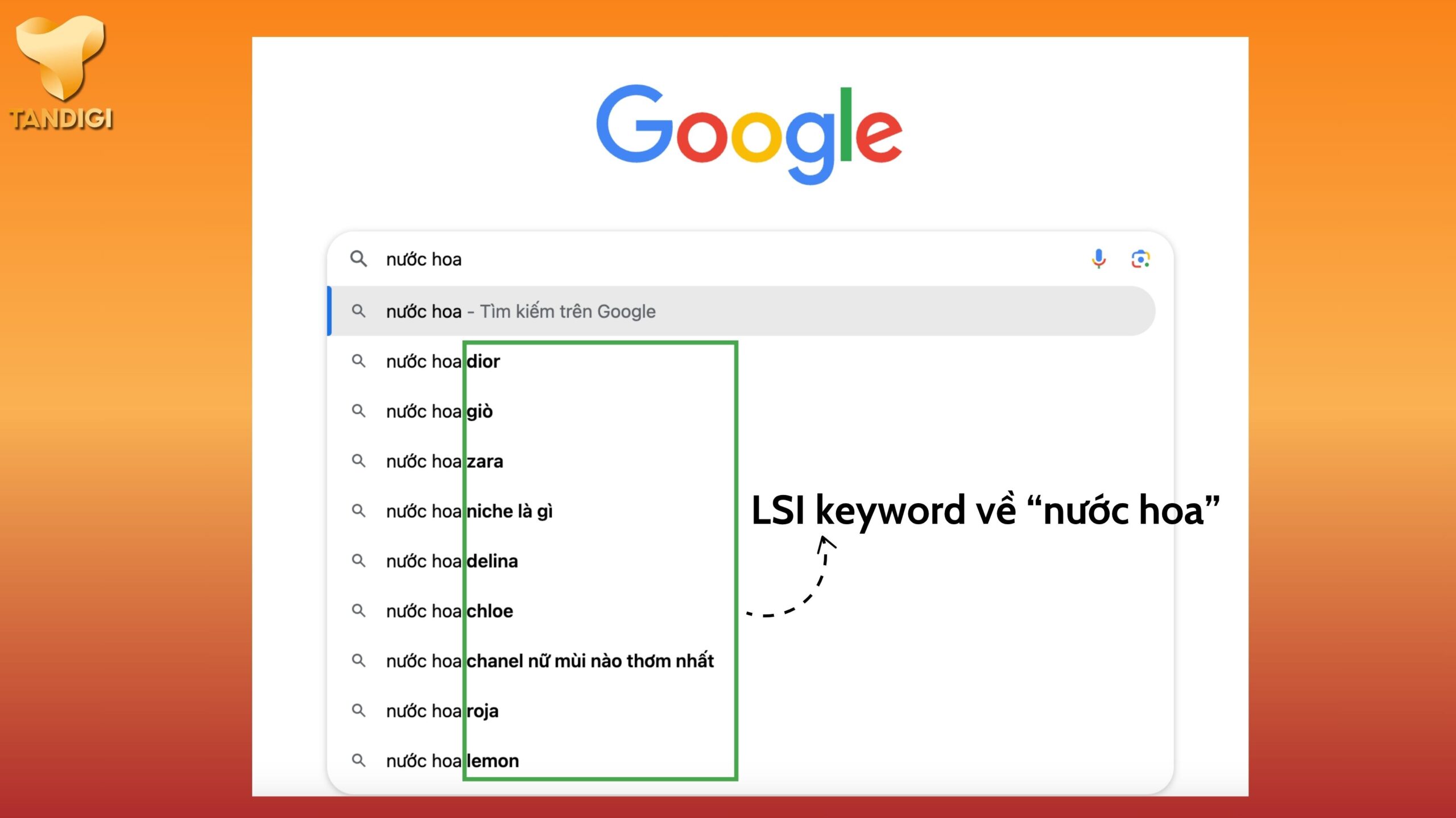 Kết hợp từ khóa chính và từ khóa LSI