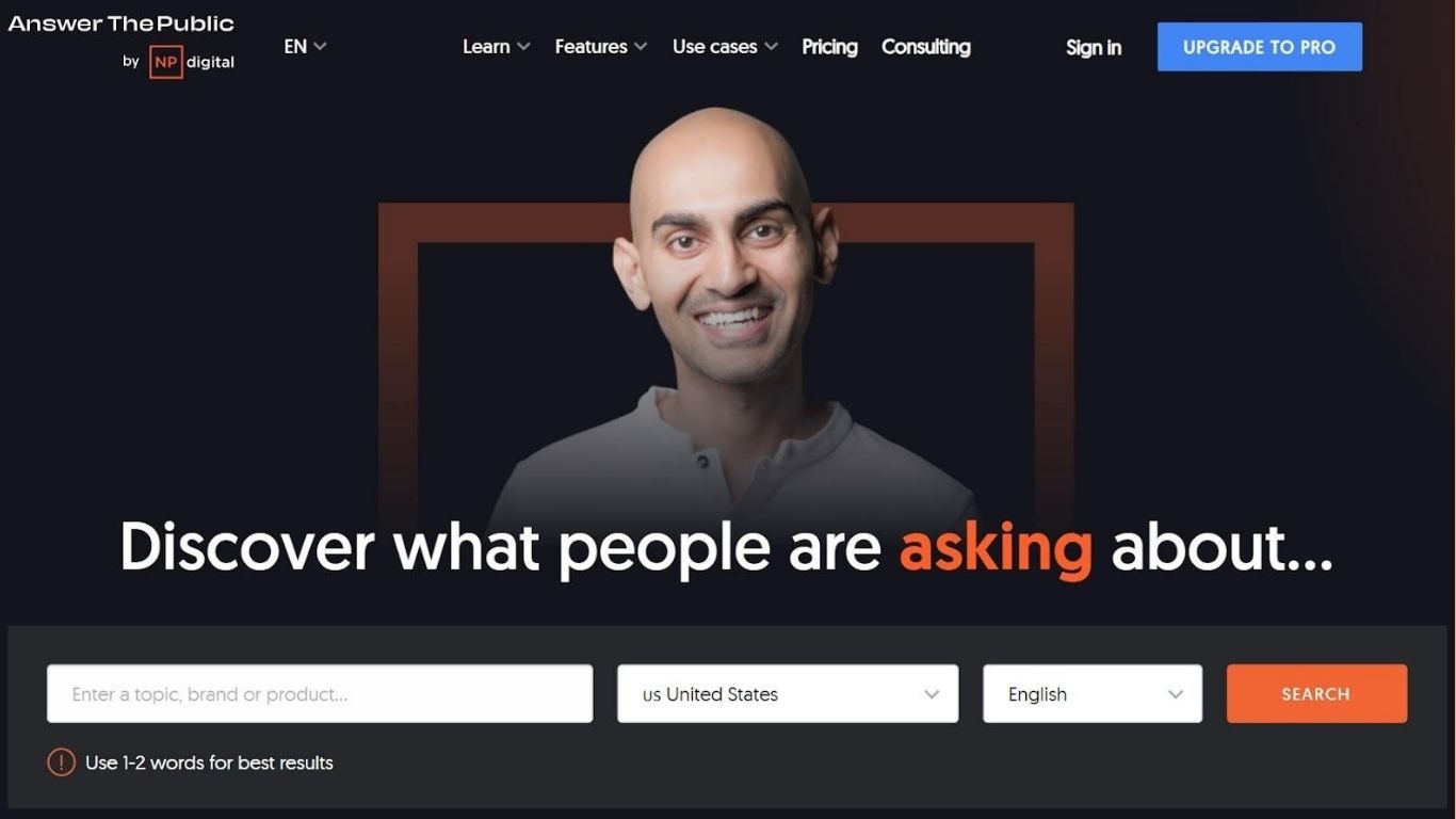 Answer The Public – Tìm keyword theo câu hỏi