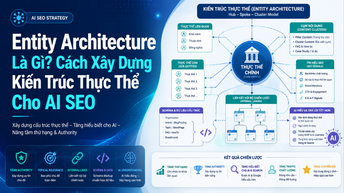 Entity Architecture Là Gì? Cách Xây Dựng Kiến Trúc Thực Thể Cho AI SEO
