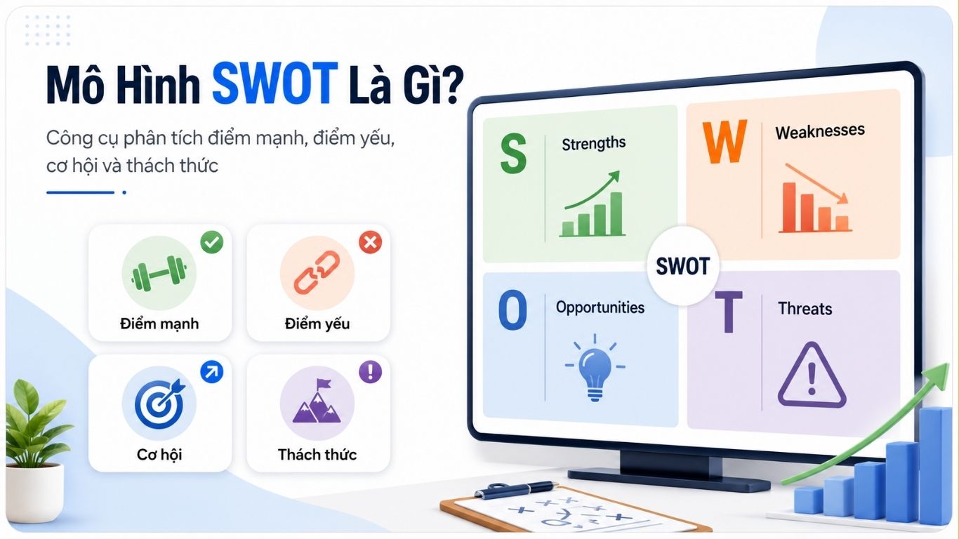 Mô Hình SWOT Là Gì? Cách Ứng Dụng SWOT Trong Chiến Lược Marketing