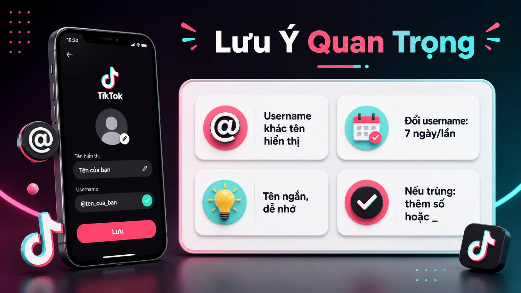 Cách Đổi Tên TikTok Nhanh Và Lưu Ý Trước Khi Đổi Tên Tài Khoản
