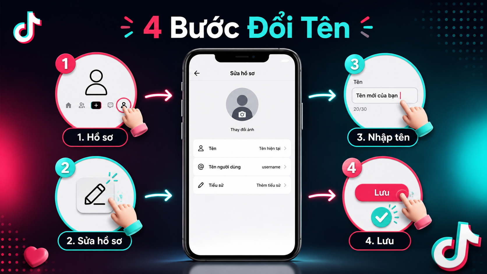 Cách Đổi Tên TikTok Nhanh Và Lưu Ý Trước Khi Đổi Tên Tài Khoản