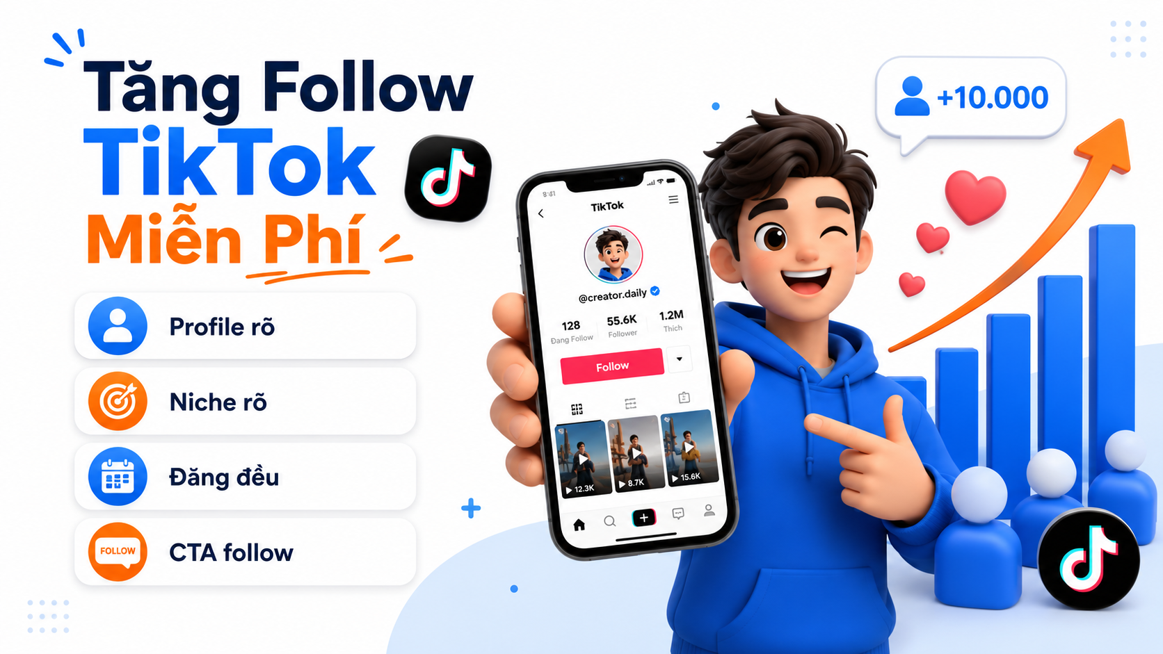 Cách Tăng Follow TikTok Miễn Phí Cho Tài Khoản Mới