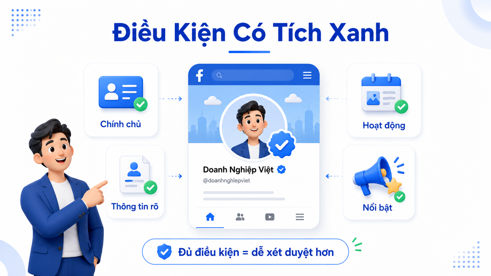 Tích xanh Facebook là gì? Cách đăng ký và xây dựng tài khoản uy tín
