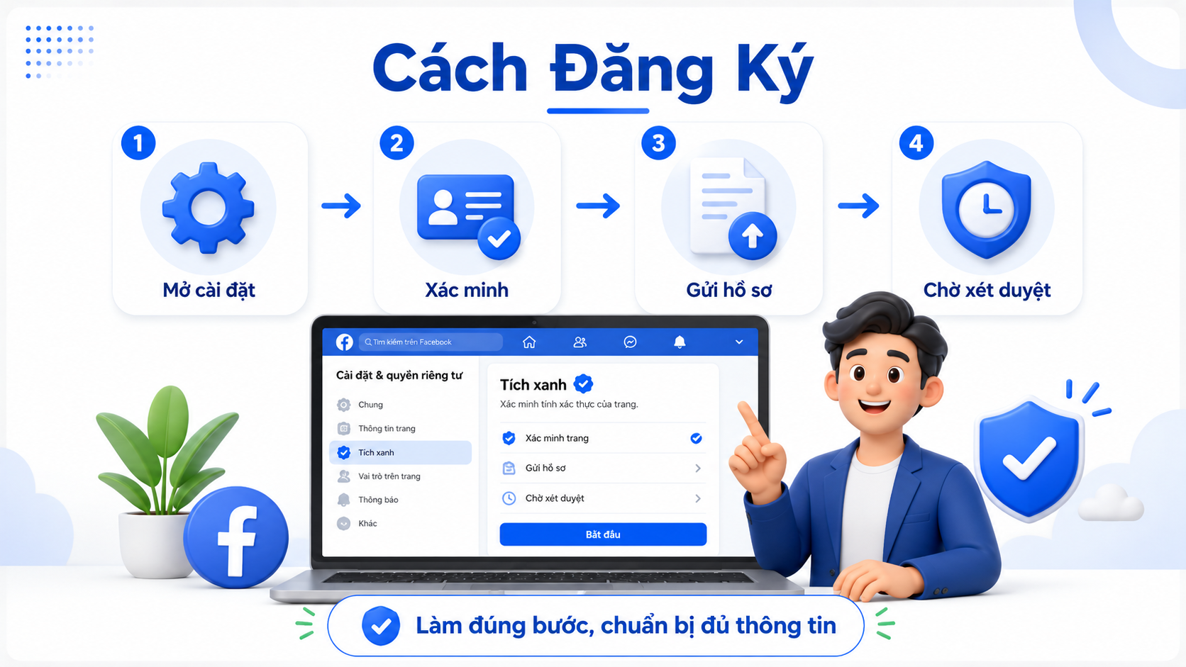 Tích xanh Facebook là gì? Cách đăng ký và xây dựng tài khoản uy tín
