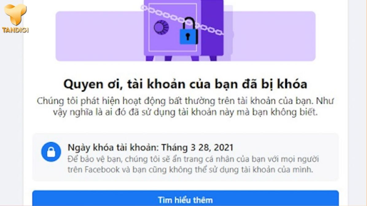Tài khoản Facebook bị khóa vĩnh viễn là gì?